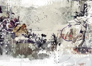 Tweeting Birds, 2015 (blandade media på duk)