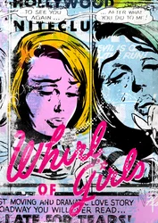 Whirl of Girls, 2015 (Collage på duk)