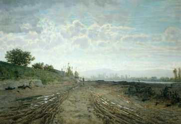 Morgon på Arno, av Telemaco Signorini (1835-1901).