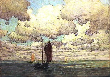 Moln och båtar