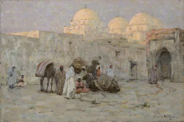 Kairouan, den sista glöden (olja på pannå)