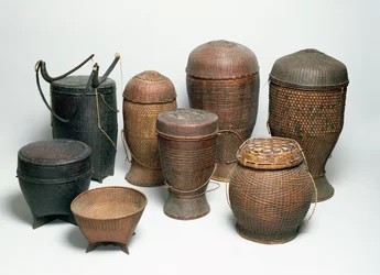 Karen Baskets, norra Thailand (flätade)
