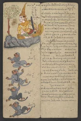 Eller 16455 f.7r, Djur från zodiaken, från Phrommachat (pergament)