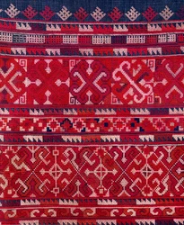 Yao stamtyg, norra Thailand (textil)