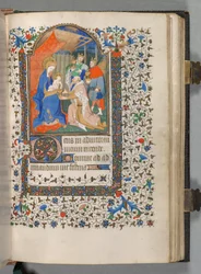 Timbok (användning i Paris): Fol. 67r, De vise männens tillbedjan