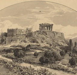 Akropolis från väst, 1890.
