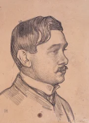 Porträtt av Maurice Maeterlinck