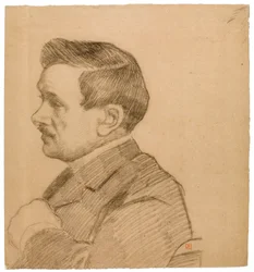 Porträtt av Maurice Maeterlinck