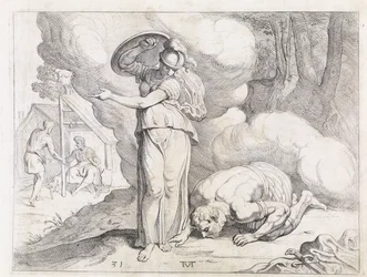 Minerva visar Ithaca för Odysseus The Labours of Odysseus (serietitel)