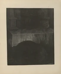 Illustration hämtad från boken Svartedauen av Kittelsen, Th. och utgiven av L.E. Tvedte (nej, 1901)