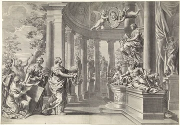 Allegorisk representation: visdomens tempel (Sapienta)
