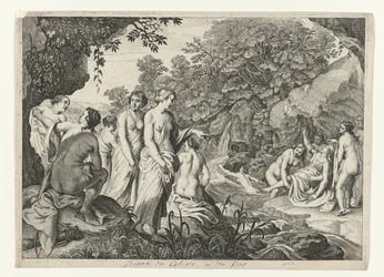 Diana upptäcker Callistos graviditet Metamorphoses of Ovid (serietitel)