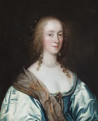 Porträtt av en dam, sägs vara Margaret Hewett, Lady Paston (olja på duk)