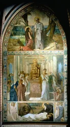 Berättelsen om den heliga Maria den egyptiska. Målning av Theodore Chasseriau (1819-1856)