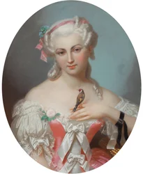Anne Henriette av Frankrike (1727-1752), av Fantin-Latour, Theodore (1805-1872). Pastell på papper, Första hälften av 1800-talet. Privat samling