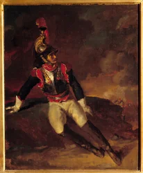 Ett slagskepp gör ont. Målning av Theodore Gericault (1791-1824)