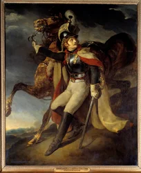 Båtsår lämnar elden Målning av Theodore Gericault (1791-1824) 1800-talet sön. 3,58x2,94 m