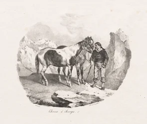 Hästar i Auvergne, 1822.