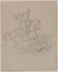 Géricault - Sankt Göran och draken, 1816-17