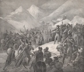 Passage genom berget Saint-Bernard, 1822.
