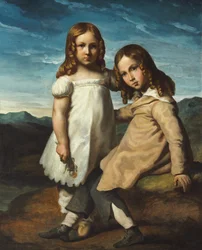 Porträtt av Alfred och Elisabeth Dedreux, ca 1818
