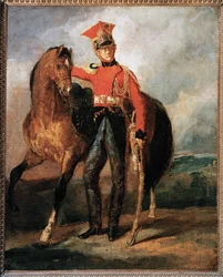 Röd lansiär från det kejserliga gardet