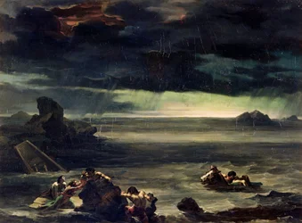 Scen från syndafloden, 1818-20
