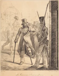 The Swiss Sentry at the Louvre (Den schweiziske vaktposten vid Louvren)