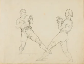 Två boxare i sparring
