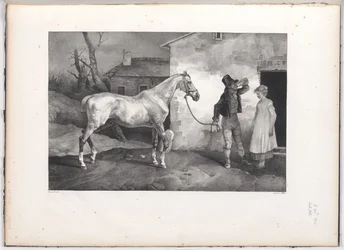 En gammal häst vid dörren till ett värdshus (An Old Horse at the Door of an Inn)