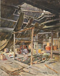 Inhemsk interiör, ca. 1880-1914.
