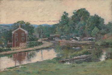 Evening at the Lock, Napanoch, New York, 1893.
