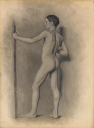 Studie av mansfiguren, 1875