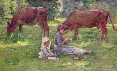 Watching the Cows (olja på duk)
