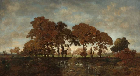Efter regnet, ca. 1850.