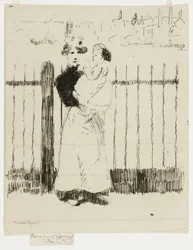 Emma och hennes bebis, Chelsea Embankment