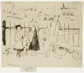Events Over the Railings, Chelsea Embankment