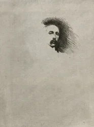 Porträtt av Basil Gotto (svartvit version)