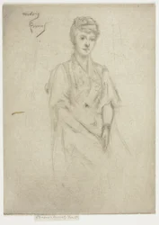 Porträtt av mrs. Cyprian Williams i kostym
