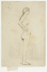Studie från Nude of a Girl Standing