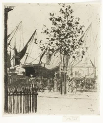 Hörnet av Luna Street, Chelsea Embankment