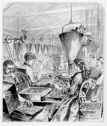 Mekaniserad ammunitionsfabrik i Bridgeport, Connecticut