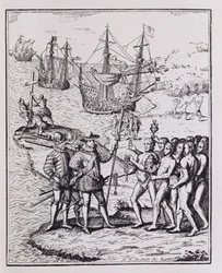 Columbus at Hispaniola, från 
