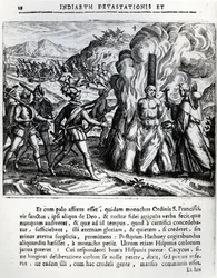 Spanjorernas bränning av Hatuey i Yara, Kuba, den 2 februari 1512, 1664