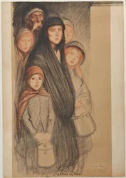 I Belgien är belgarnas hungriga, 1915