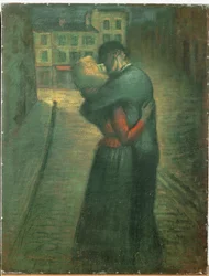 Kvällsmöte (olja på duk)