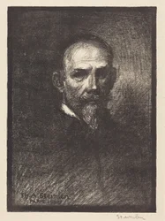 Självporträtt (Steinlen framifrån, huvudet åt höger)