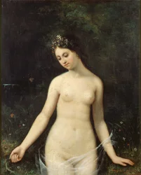 Ung naken kvinna, 1831.