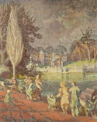 Serpentinen på våren, Hyde Park, London