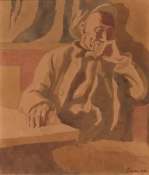 Tänkaren, 1921 (wc på papper)